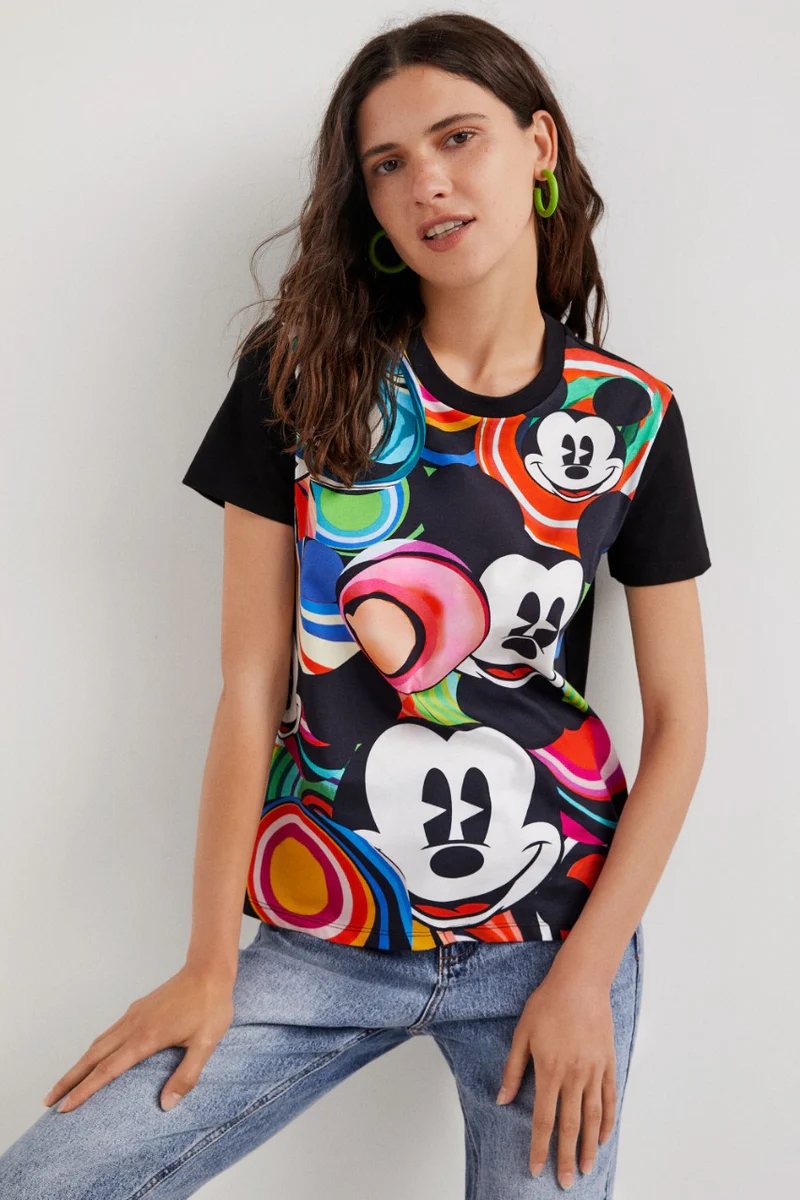 Camiseta Mickey Mouse M. Christian Lacroix DESIGUAL (talla small)