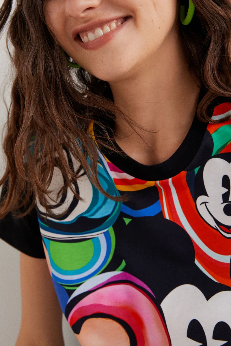 Camiseta Mickey Mouse M. Christian Lacroix DESIGUAL (talla small)