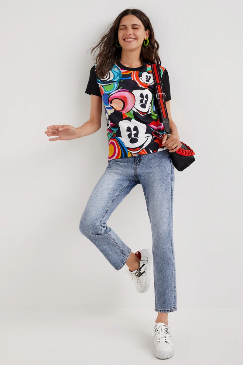 Camiseta Mickey Mouse M. Christian Lacroix DESIGUAL (talla small)