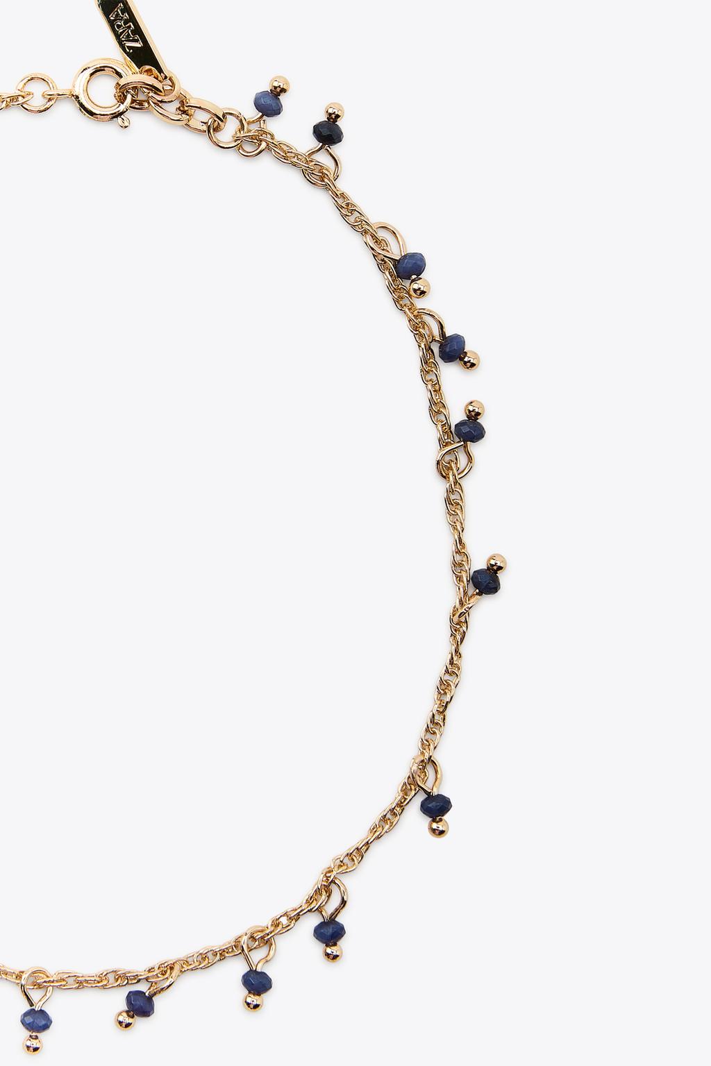 PACK 3 PULSERAS TOBILLERAS ABALORIOS ZARA nuevas - 3