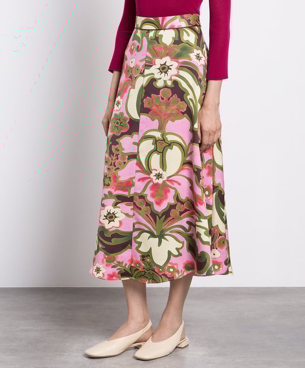 Max & Co midi skirt in floral print (talla small)