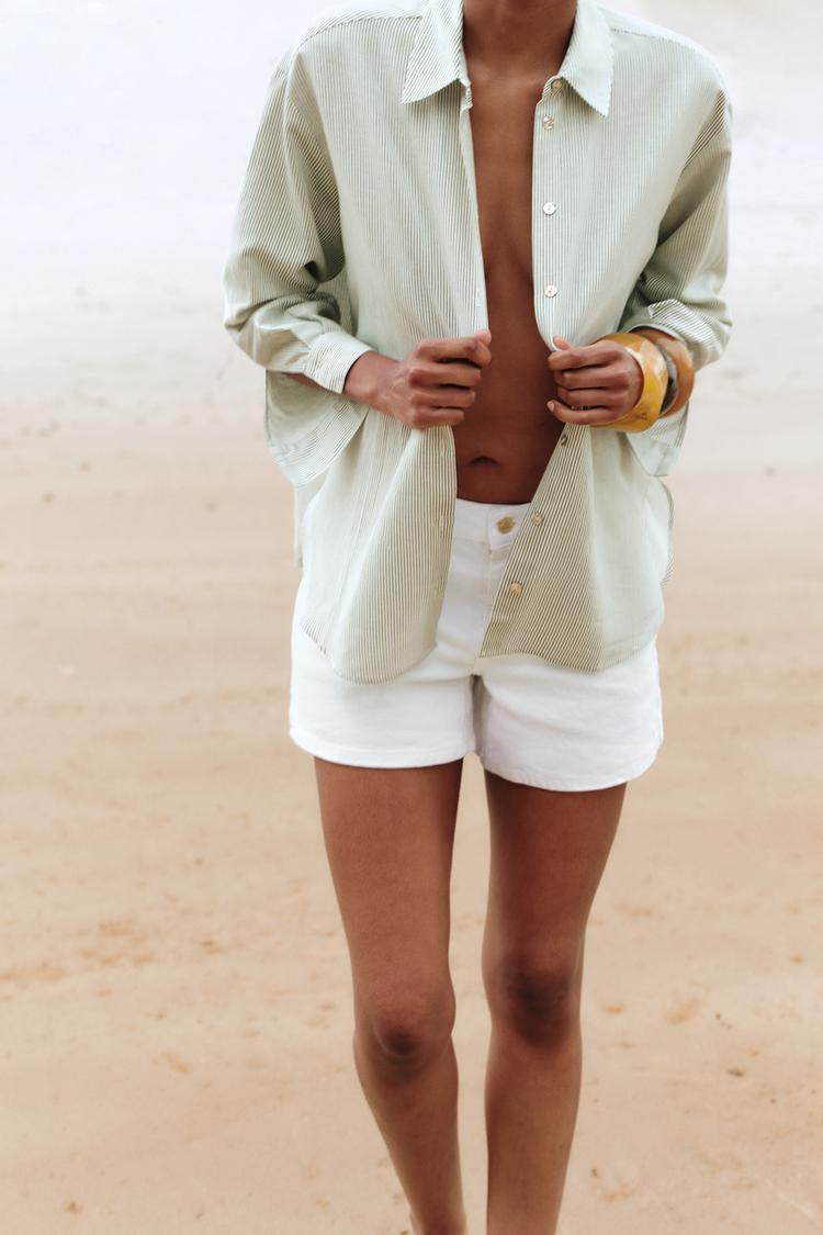 Camisa rayas Zara (talla XS oversized) - 4