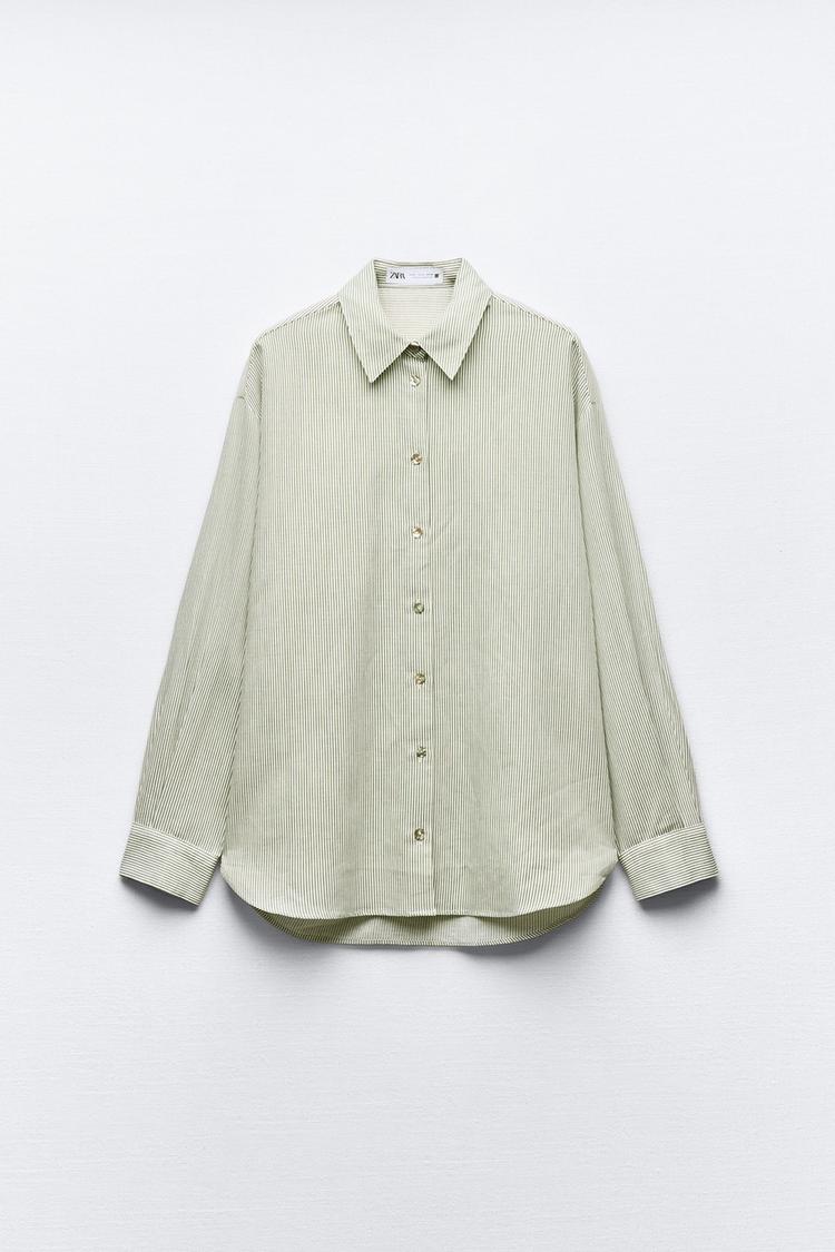 Camisa rayas Zara (talla XS oversized) - 3