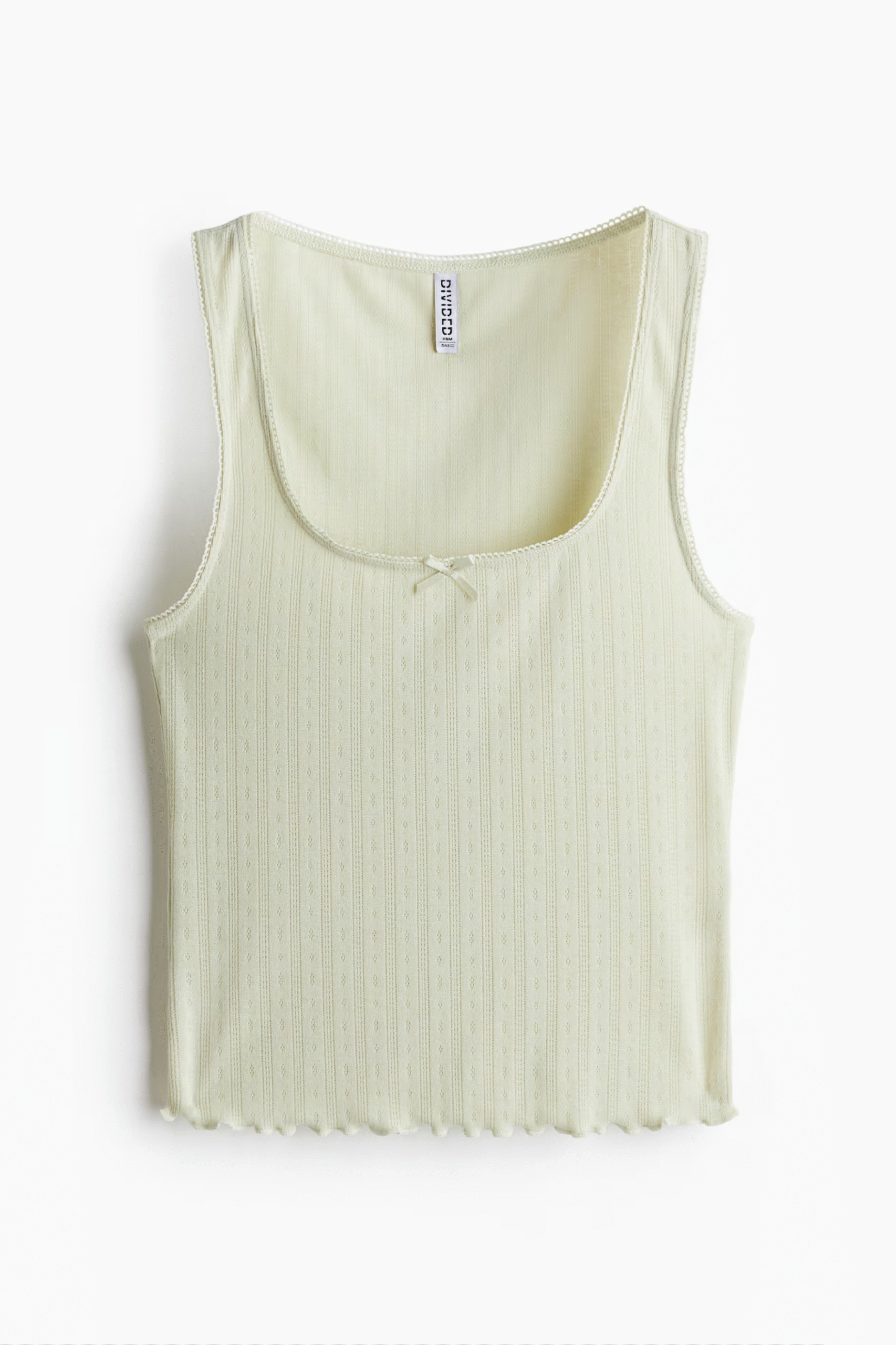 Top en punto pointelle H&M nuevo (talla M) - 4