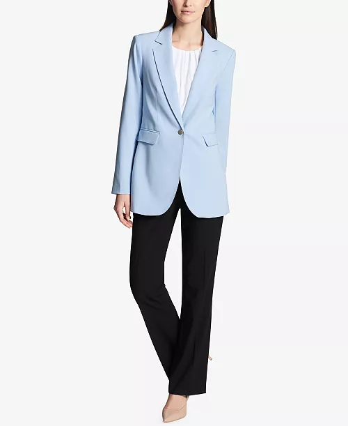 Calvin Klein One-Button Blazer (talla 8) - 3