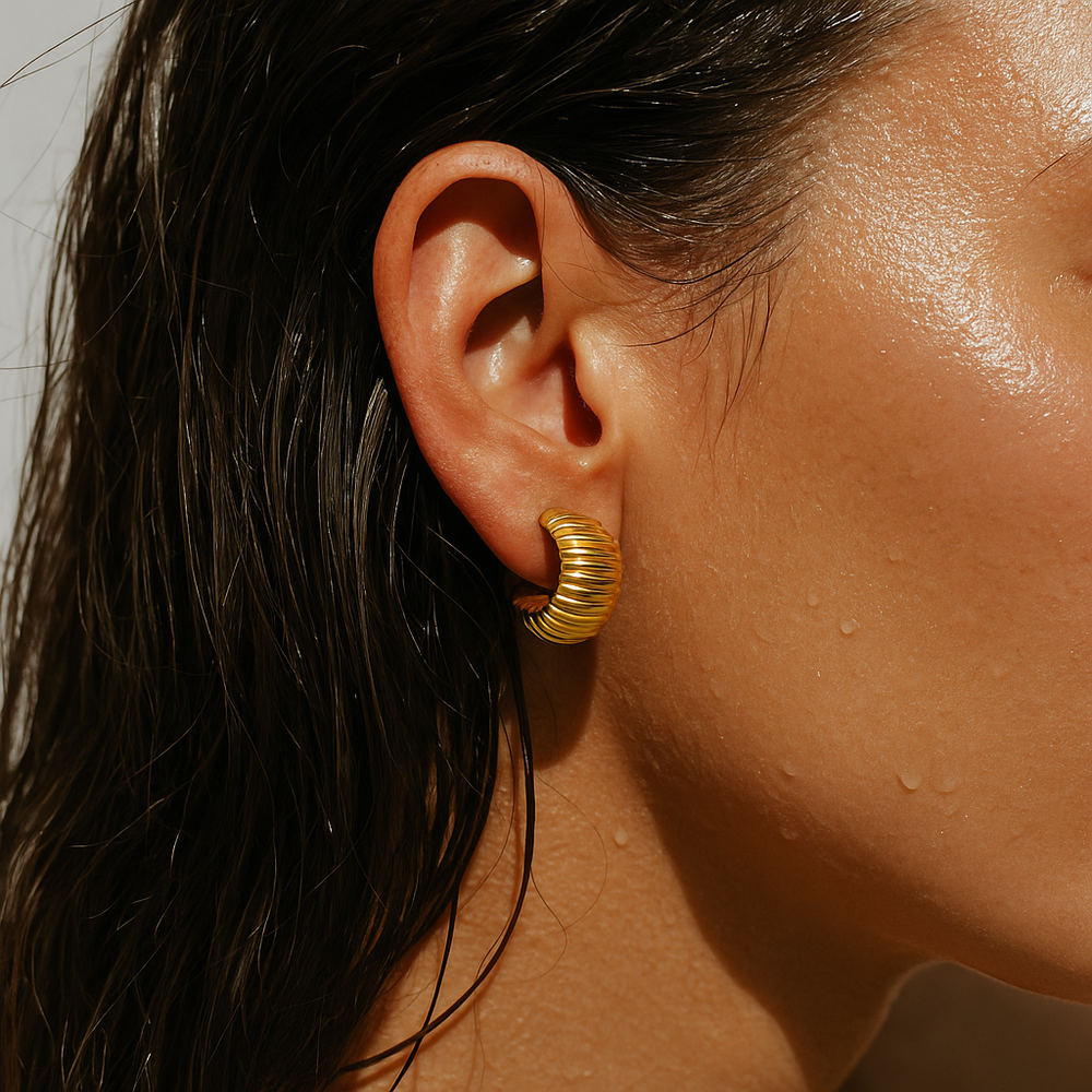 Ellie Vail – Peyton Chunky Hoop Earring