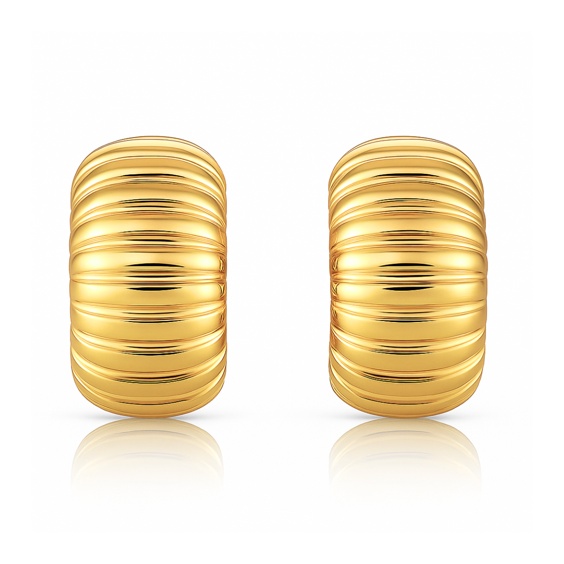 Ellie Vail – Peyton Chunky Hoop Earring - 2