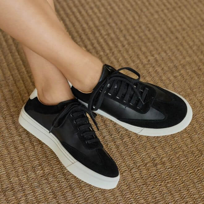 Clarks Womens Standart Fit Hero Lite Lo Trainers Black (talla 6 US)