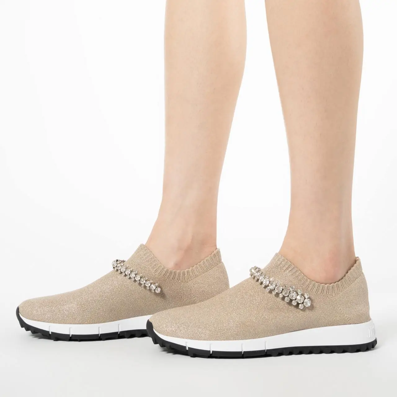 Jimmy Choo Beige Verona Sneakers (talla 6)