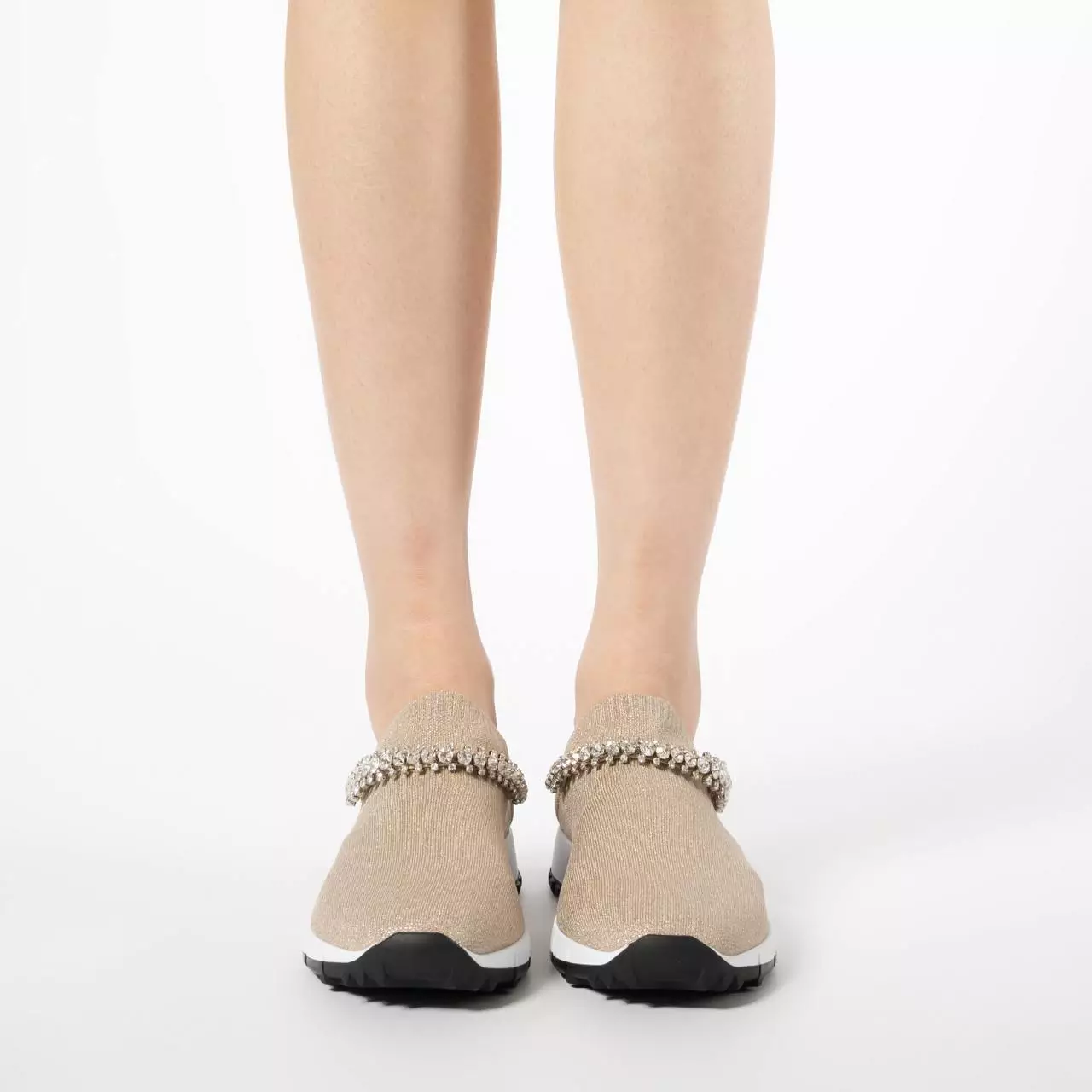 Jimmy Choo Beige Verona Sneakers (talla 6)