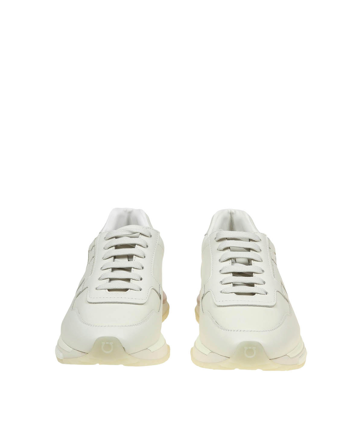 Salvatore Ferragamo - Brooklyn leather White Low Top Sneakers (talla 7)