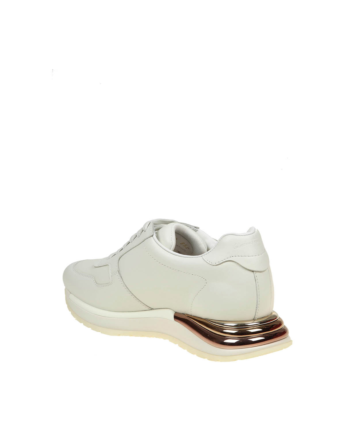 Salvatore Ferragamo - Brooklyn leather White Low Top Sneakers (talla 7)