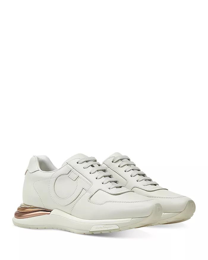 Salvatore Ferragamo – Brooklyn leather White Low Top Sneakers (talla 7)