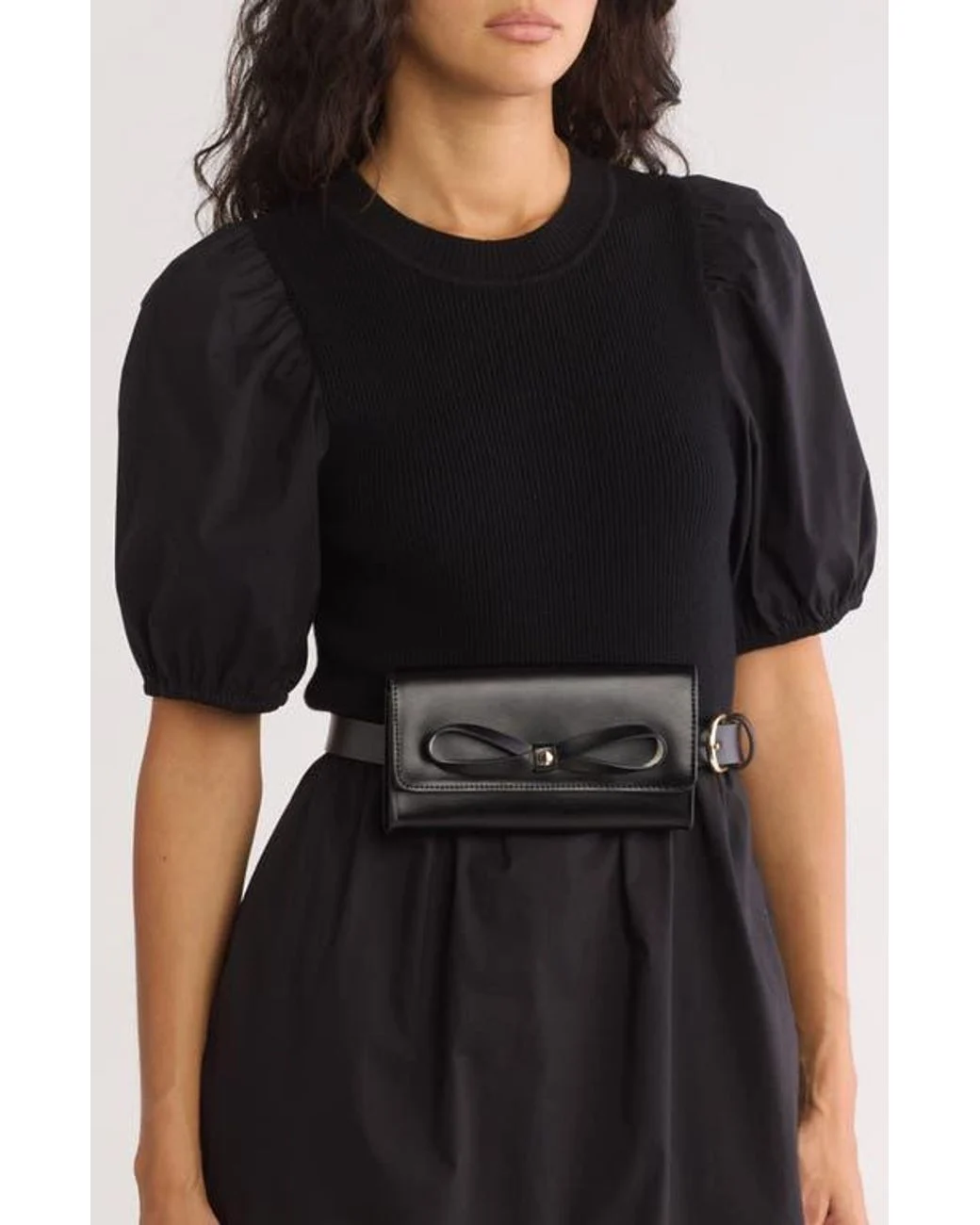 Kate Spade Bow Belt Bag in Black