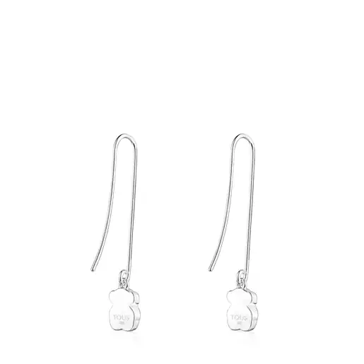 Aretes largos Icon Color de plata y amatista TOUS