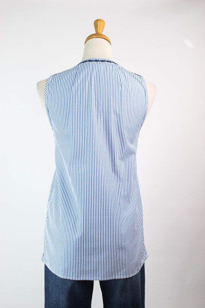 J.Crew Embroidered Striped Tank Top (talla XS) - 2