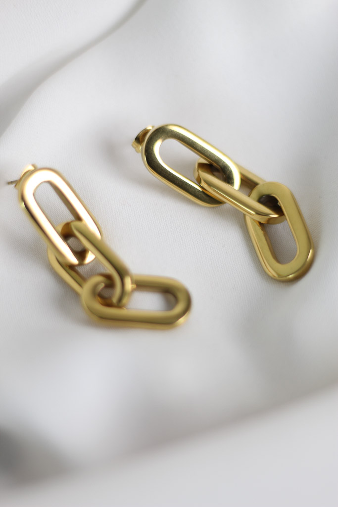 Ellie Vail Gage Oversized Link Earring - 3