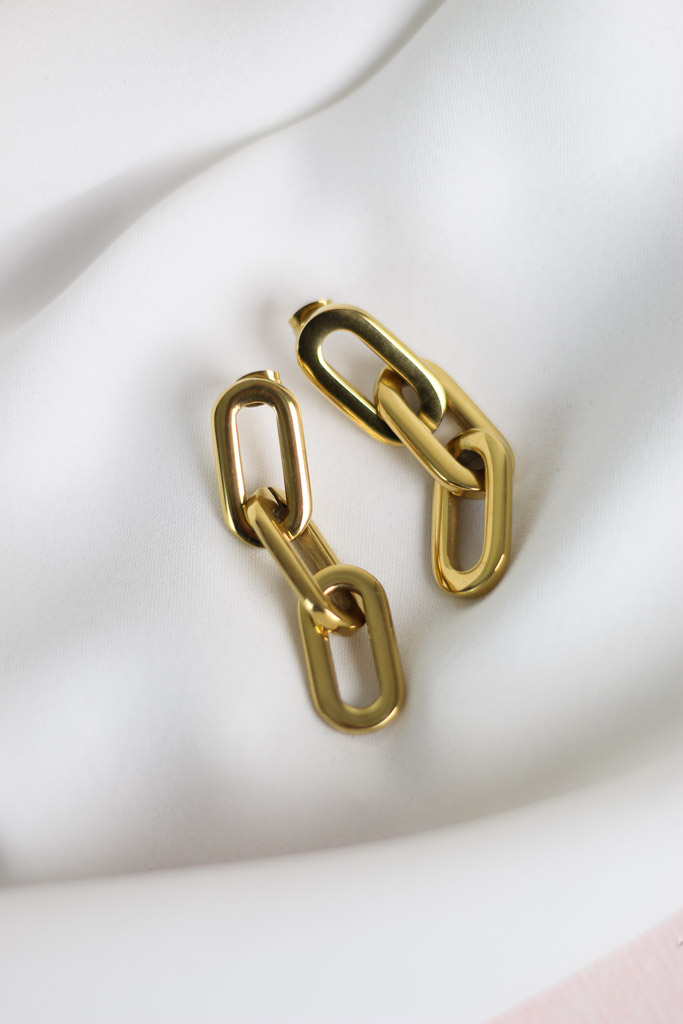 Ellie Vail Gage Oversized Link Earring - 2