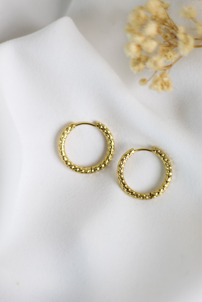 Box Link Hoop Earring Ellie Vail