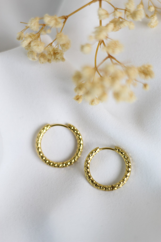 Box Link Hoop Earring Ellie Vail