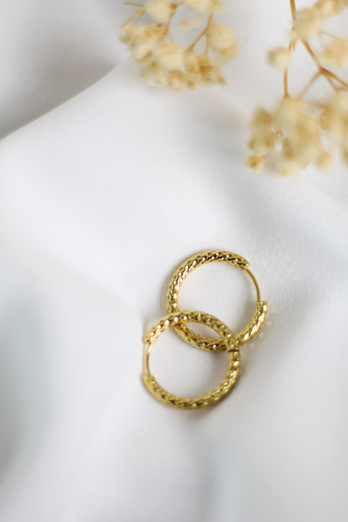 Box Link Hoop Earring Ellie Vail - 3