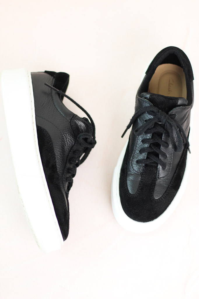 Clarks Womens Standart Fit Hero Lite Lo Trainers Black (talla 6 US) - 3