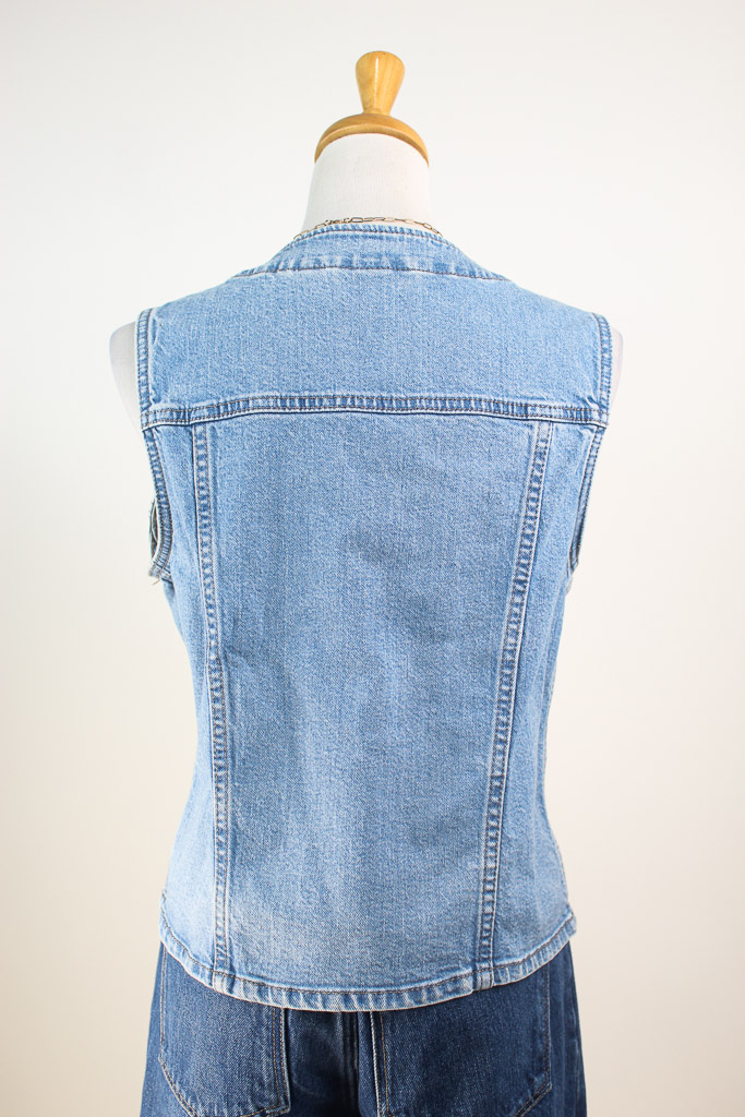 V-Neck Denim Vest – Universal Thread (talla M) - 4