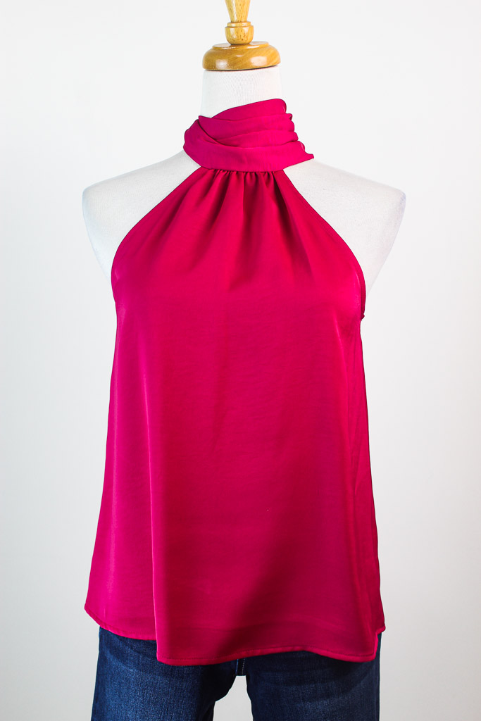 A New Day Women's Satin Halter nueva (talla XS)