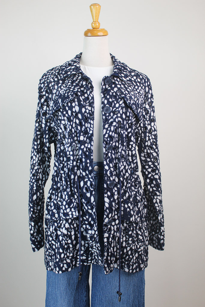 Petite Simply Vera Vera Wang Eyelet Jacket (talla L)