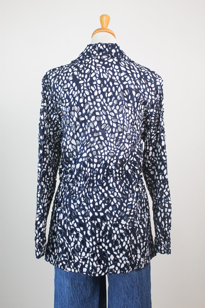 Petite Simply Vera Vera Wang Eyelet Jacket (talla L)