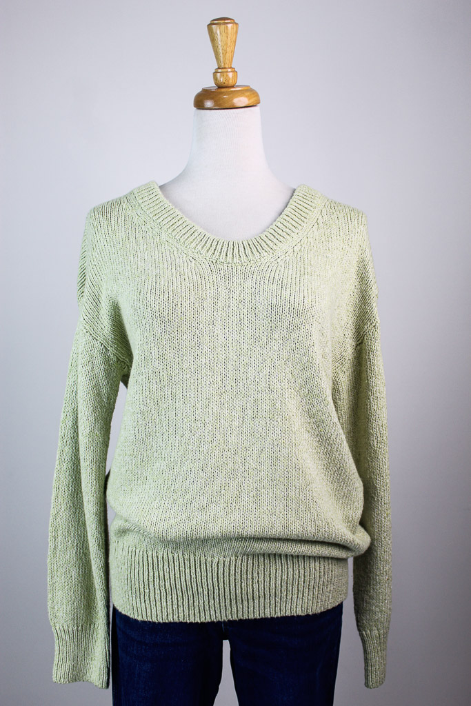 Old Navy Oversized Voop-Neck Cotton Tunic Sweater (talla XS y S) - 4