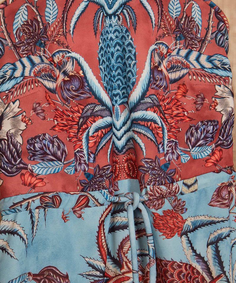 Vestido Estampado Cuello Halter Beatriz Camacho x Patprimo (talla small) - 2