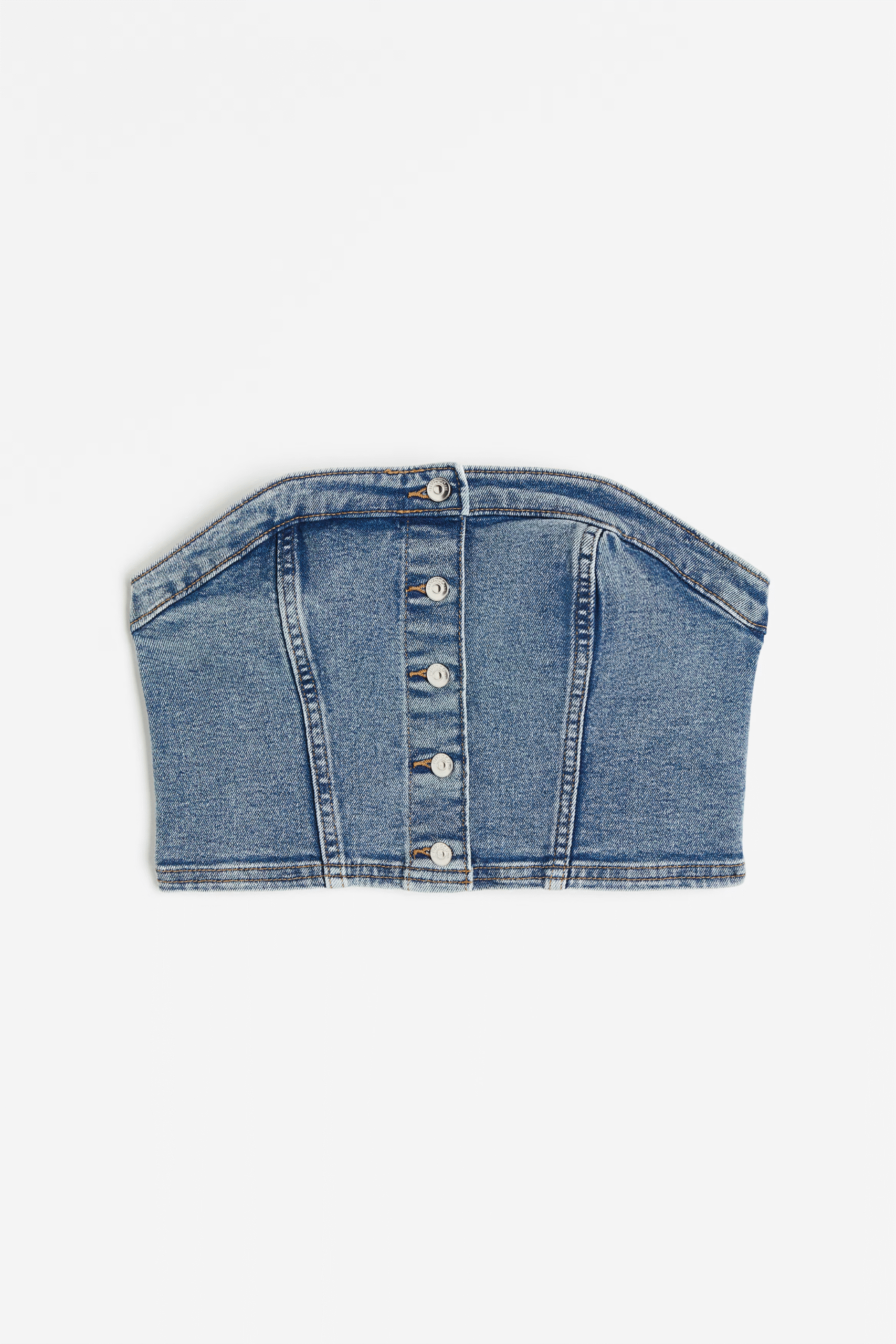 H&M Denim bustier top nuevo (talla M) - 3