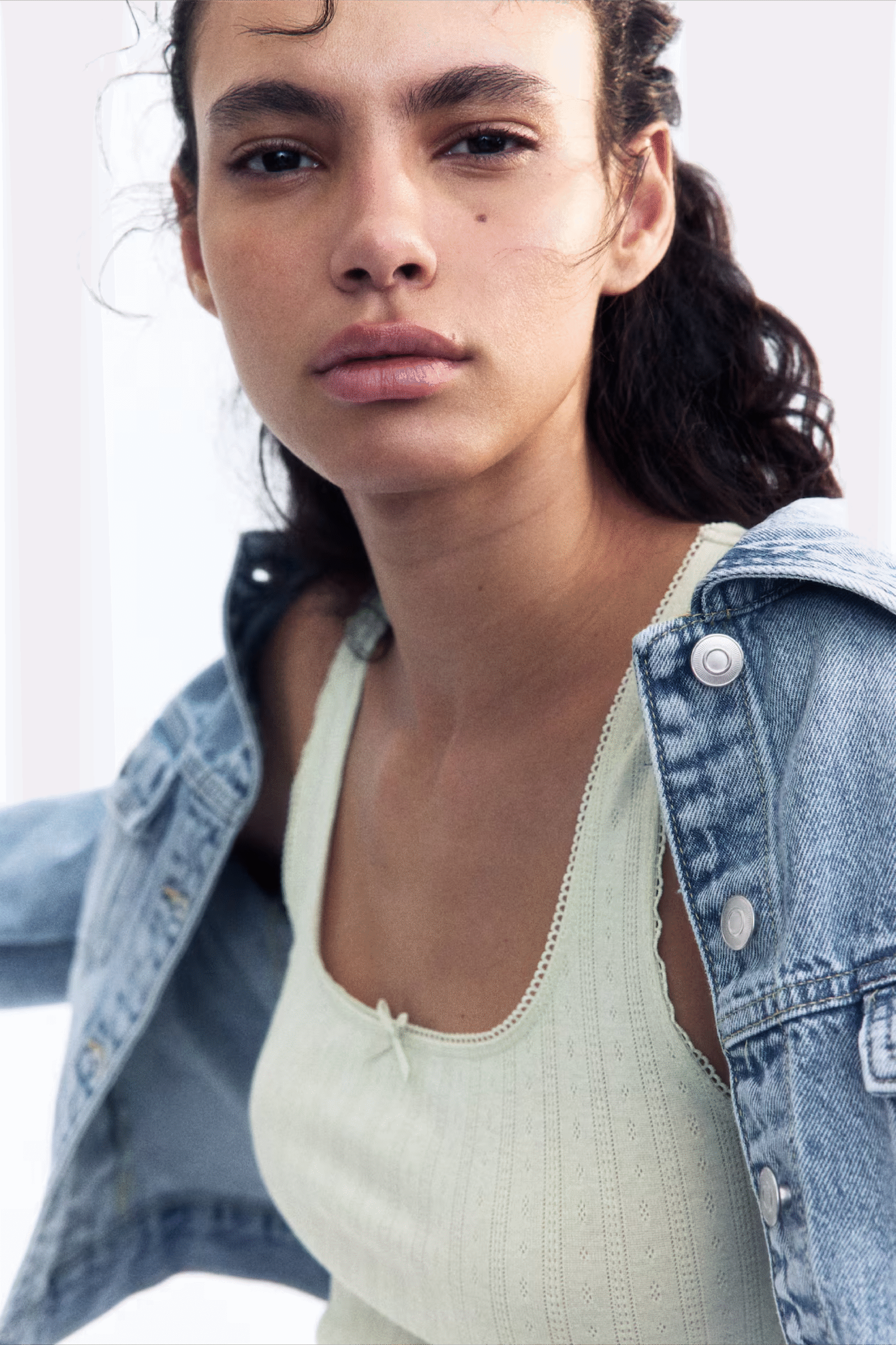 Top en punto pointelle H&M nuevo (talla M) - 2