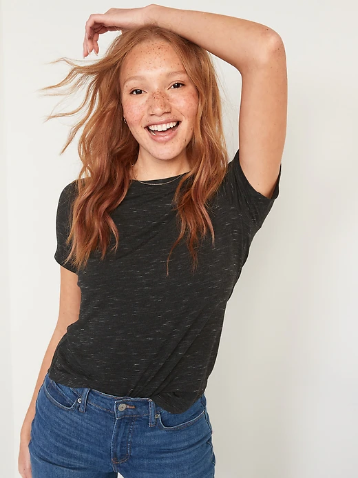 Luxe Crew-Neck T-Shirt | Old Navy nueva (XS,S)