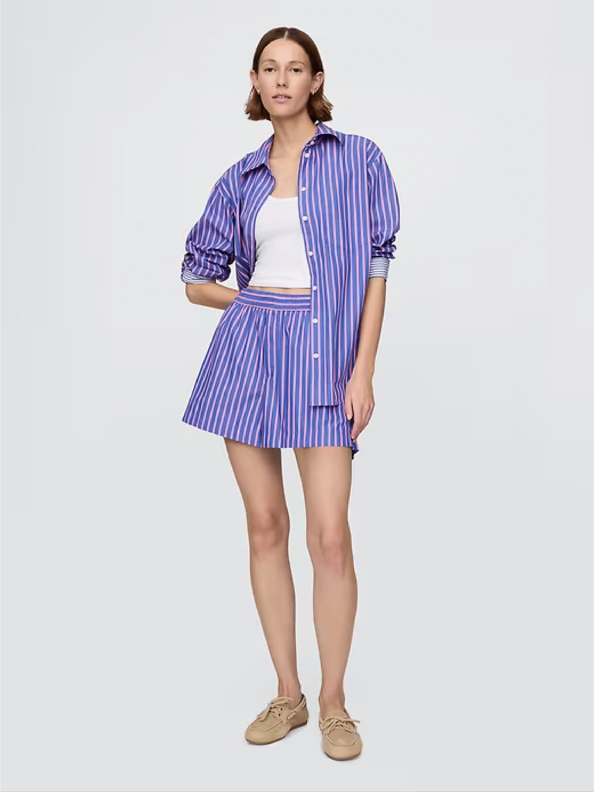 Organic Cotton Poplin Boxer Shorts | Gap (talla small) - 4