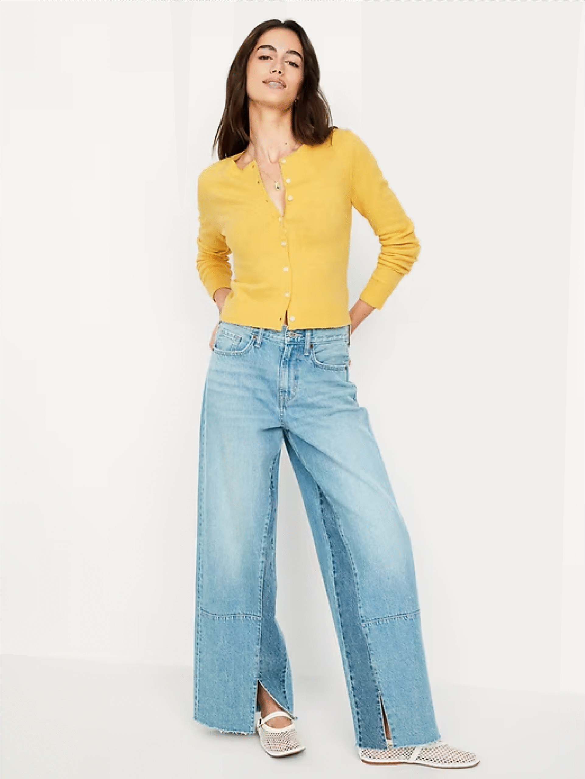 SoSoft Lite Cropped Cardigan Sweater Old Navy (talla M) - 2