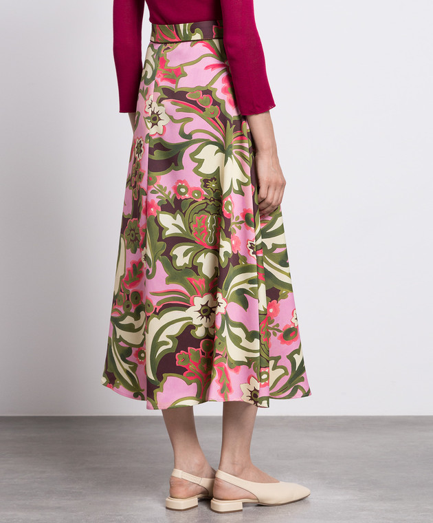 Max & Co midi skirt in floral print (talla small) - 2