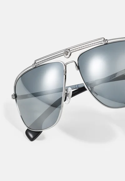 VERSACE VE2242 GUNMETAL W/ POLAR DARK GREY MIRROR SILVER nuevos - 4