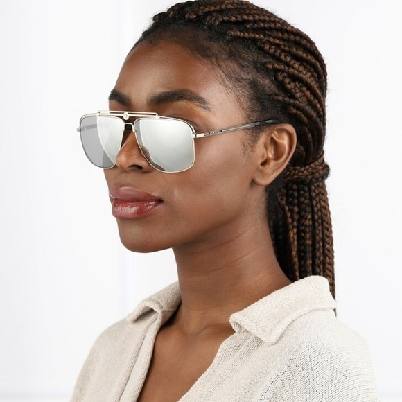 VERSACE VE2242 GUNMETAL W/ POLAR DARK GREY MIRROR SILVER nuevos - 2