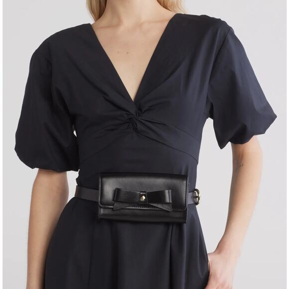 Kate Spade Bow Belt Bag in Black