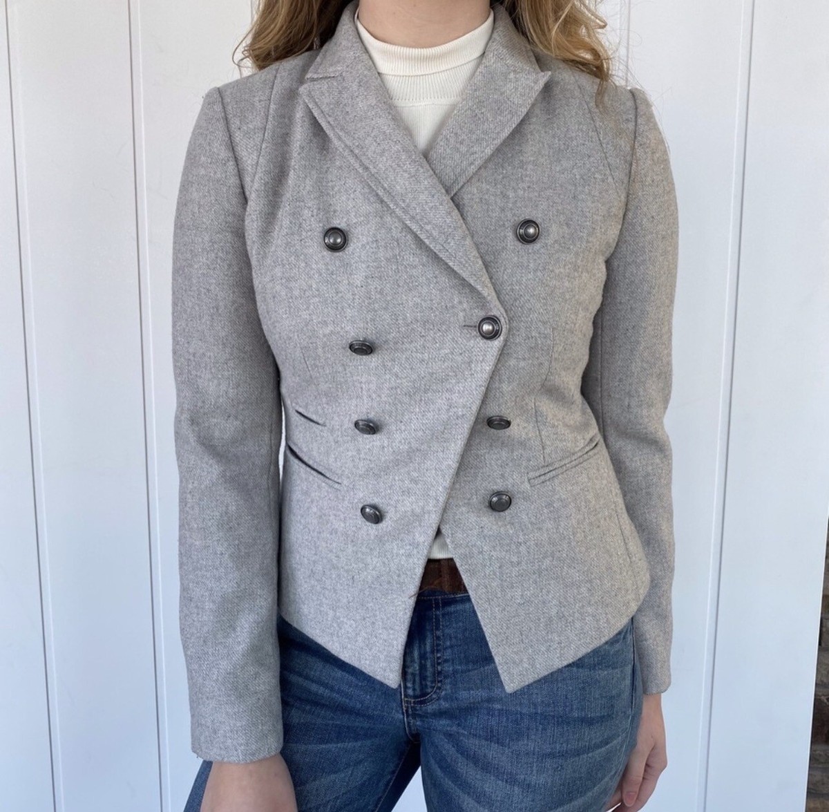 Banana Republic Coat Double Breasted nuevo (talla 12P)