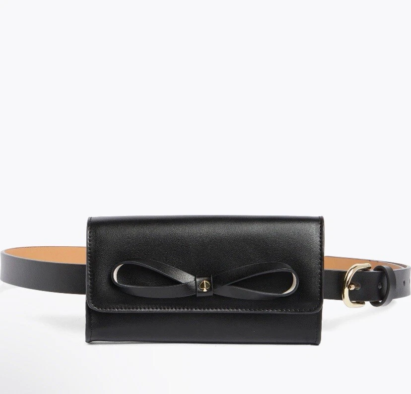Kate Spade Bow Belt Bag in Black