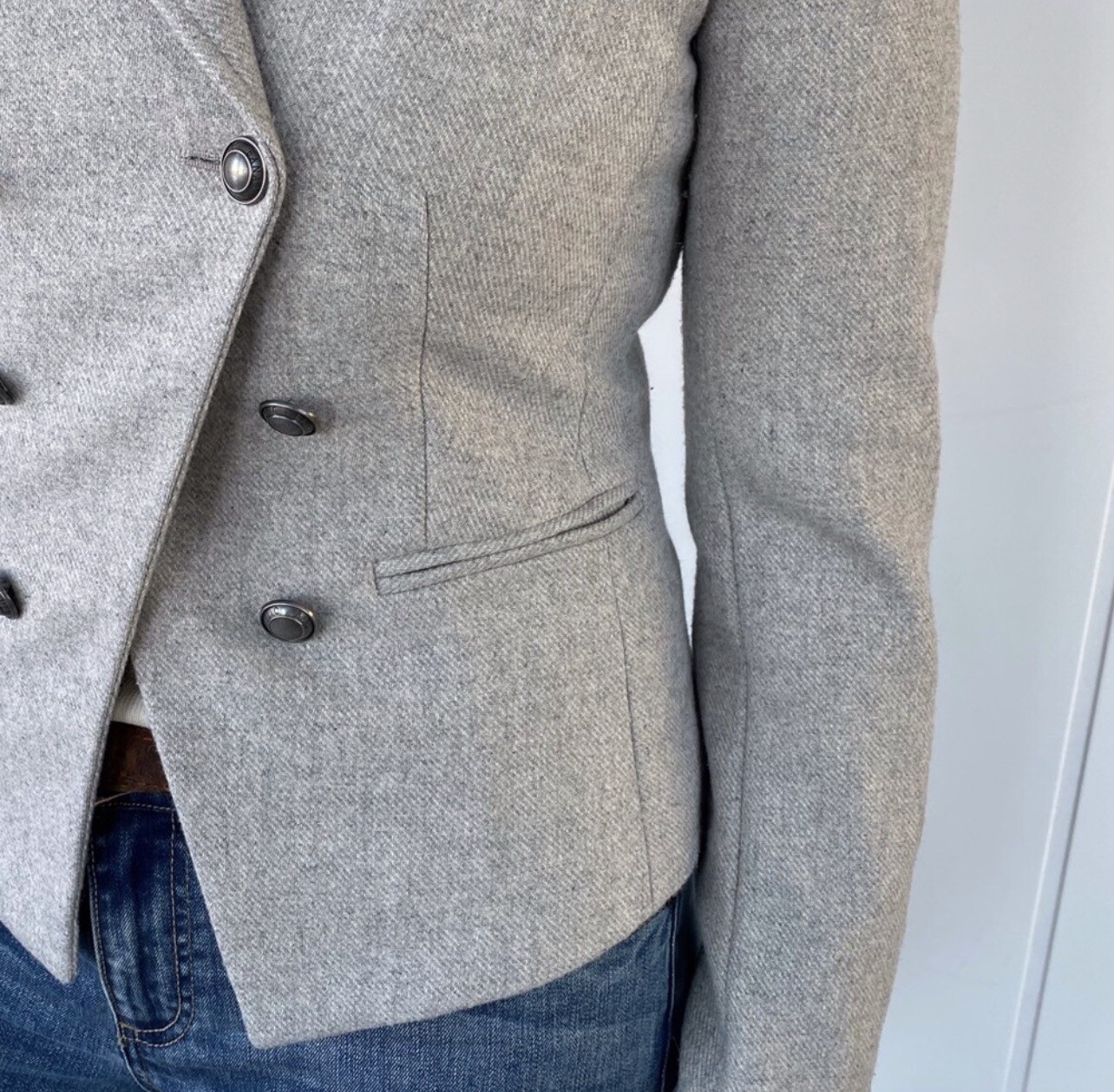 Banana Republic Coat Double Breasted nuevo (talla 12P) - 3