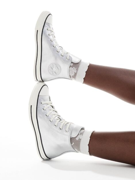 Chuck Taylor All Star Metallic Leather (talla 7) - Imagen 5