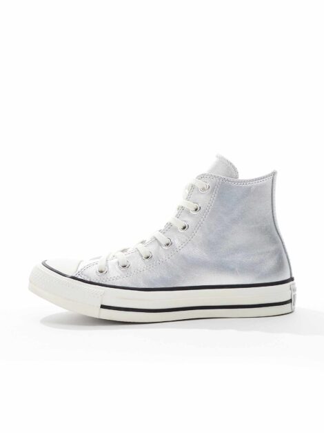 Chuck Taylor All Star Metallic Leather (talla 7) - Imagen 4