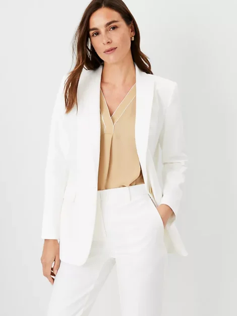 The Longline Blazer in Stretch Cotton Ann Taylor nuevo (talla 6) - Imagen 3