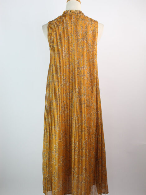 MANGO Printed Pleated Dress (talla small) - Imagen 3