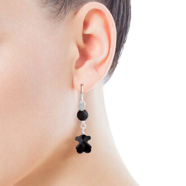 Aretes plata y onix TOUS