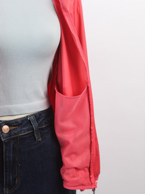 UNIQLO Coral Full Zip Hooded Windbreaker (talla Small) - Imagen 3